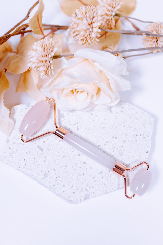 Rose Quartz Crystal Facial Roller