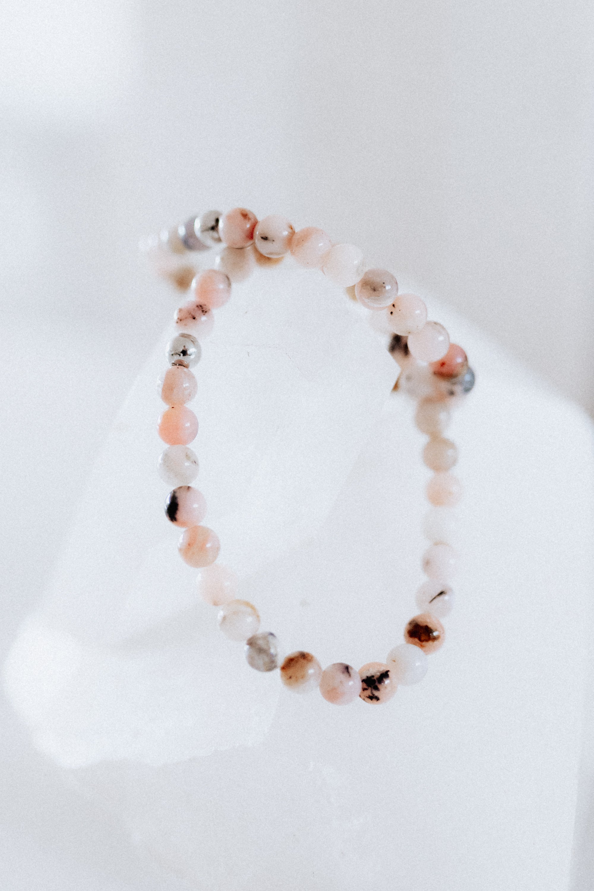 Peruvian Pink Opal Crystal Bracelet | Compassion • Emotional Release • Inner Peace