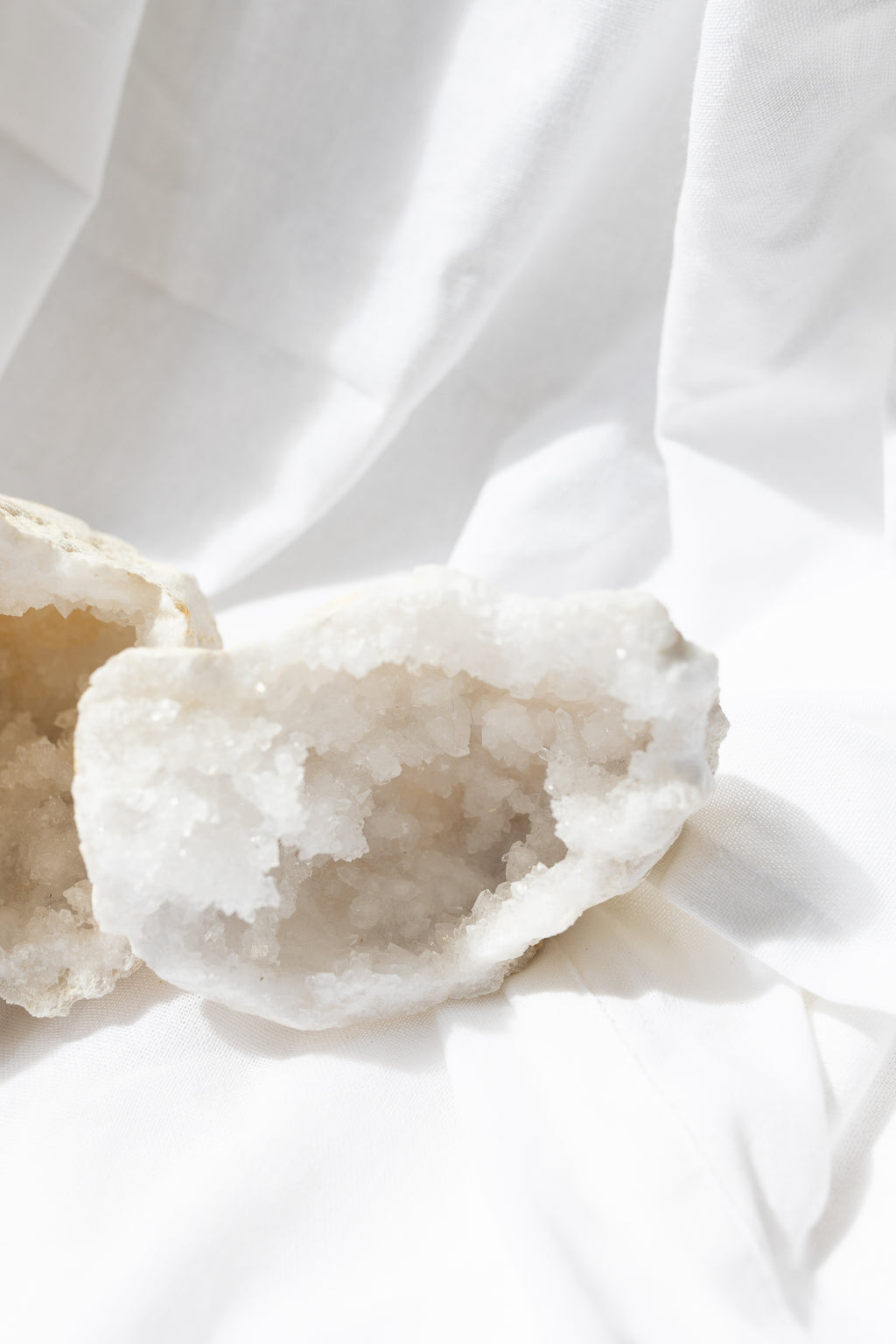 Moroccan Geode Quartz Crystal Pair 1 | Amplification • Sacred Space • Earth