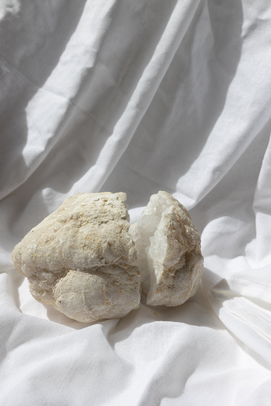 Moroccan Geode Quartz Crystal Pair 2 | Amplification • Sacred Space • Earth