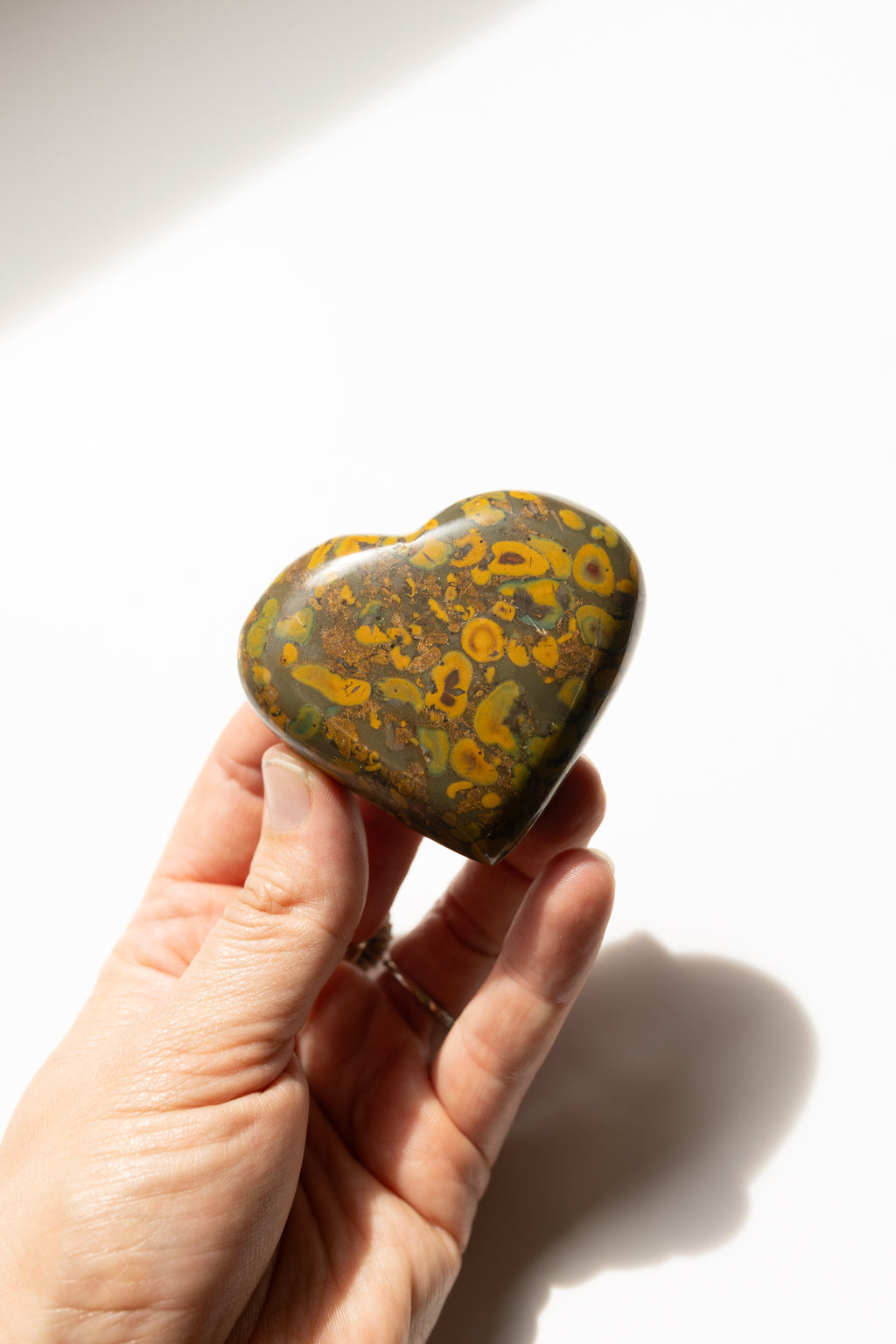 Rainforest Jasper Heart 1 | Connection • Joy • Emotional Balance