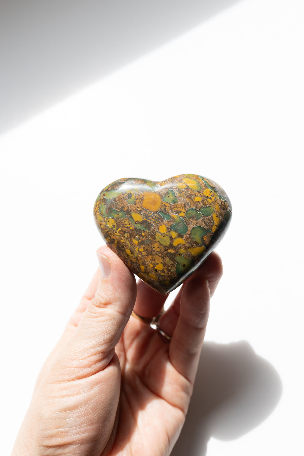 Rainforest Jasper Heart 2 | Connection • Joy • Emotional Balance