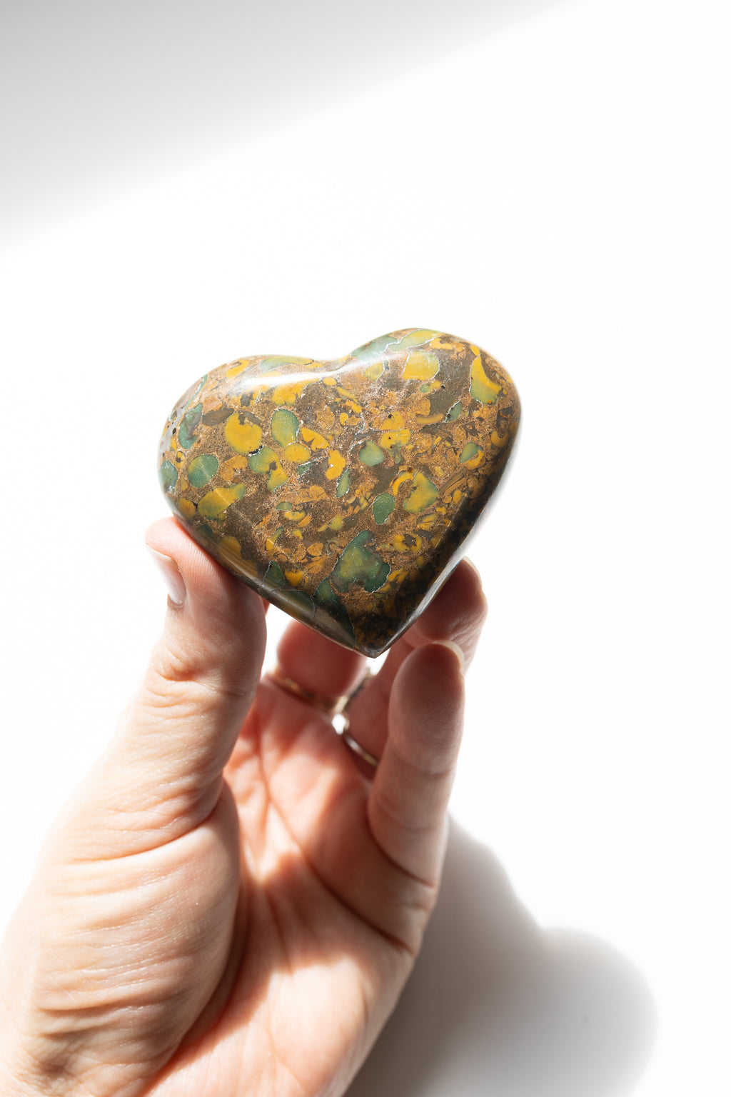 Rainforest Jasper Heart 2 | Connection • Joy • Emotional Balance
