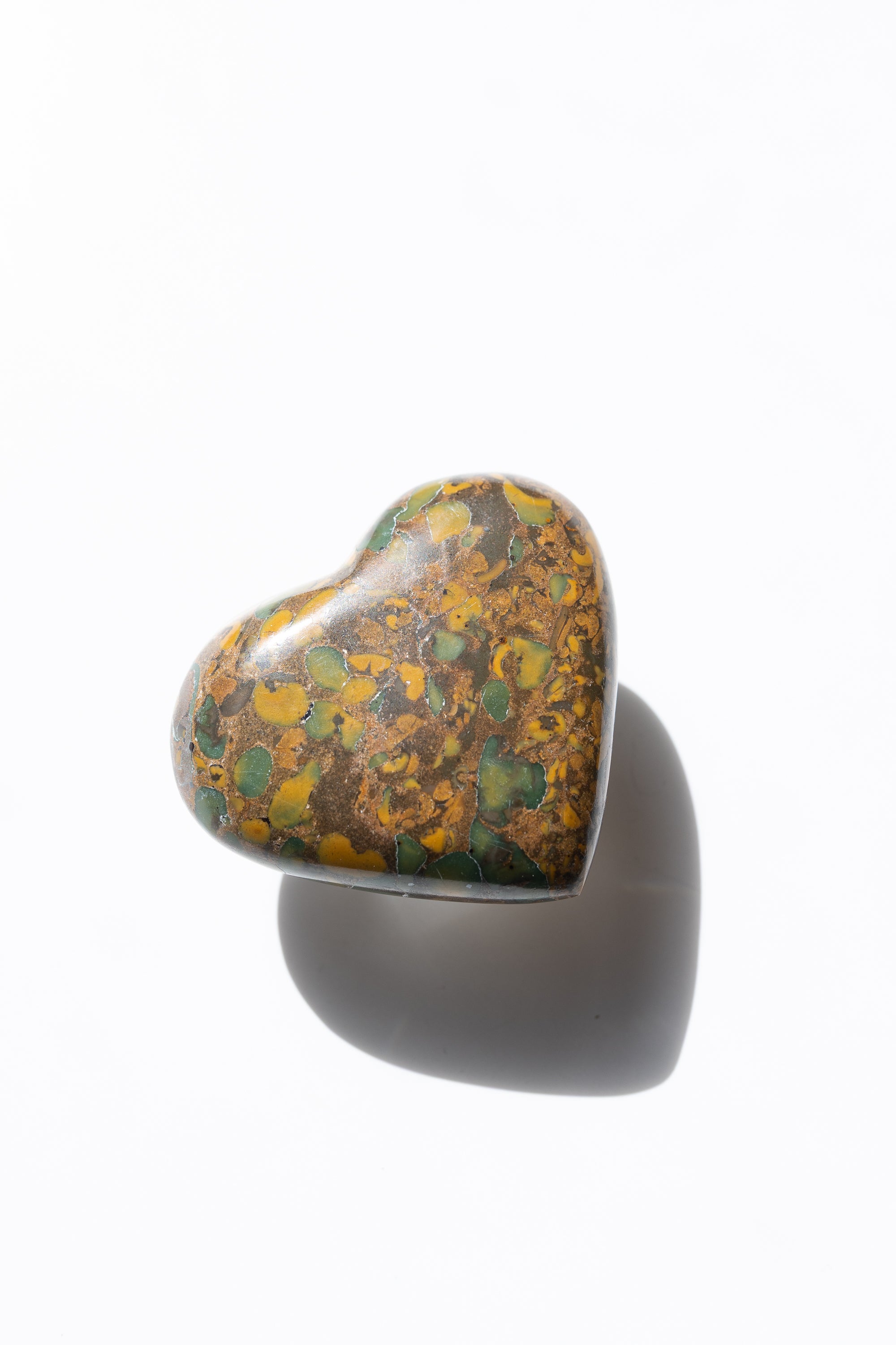 Rainforest Jasper Heart 2 | Connection • Joy • Emotional Balance