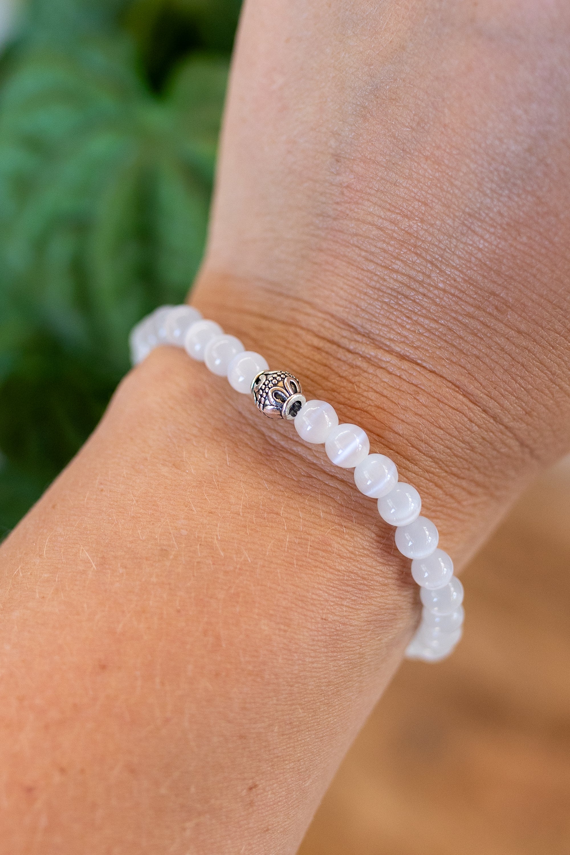 Selenite Crystal Bracelet | The Stone of Divine Light & Energetic Purification