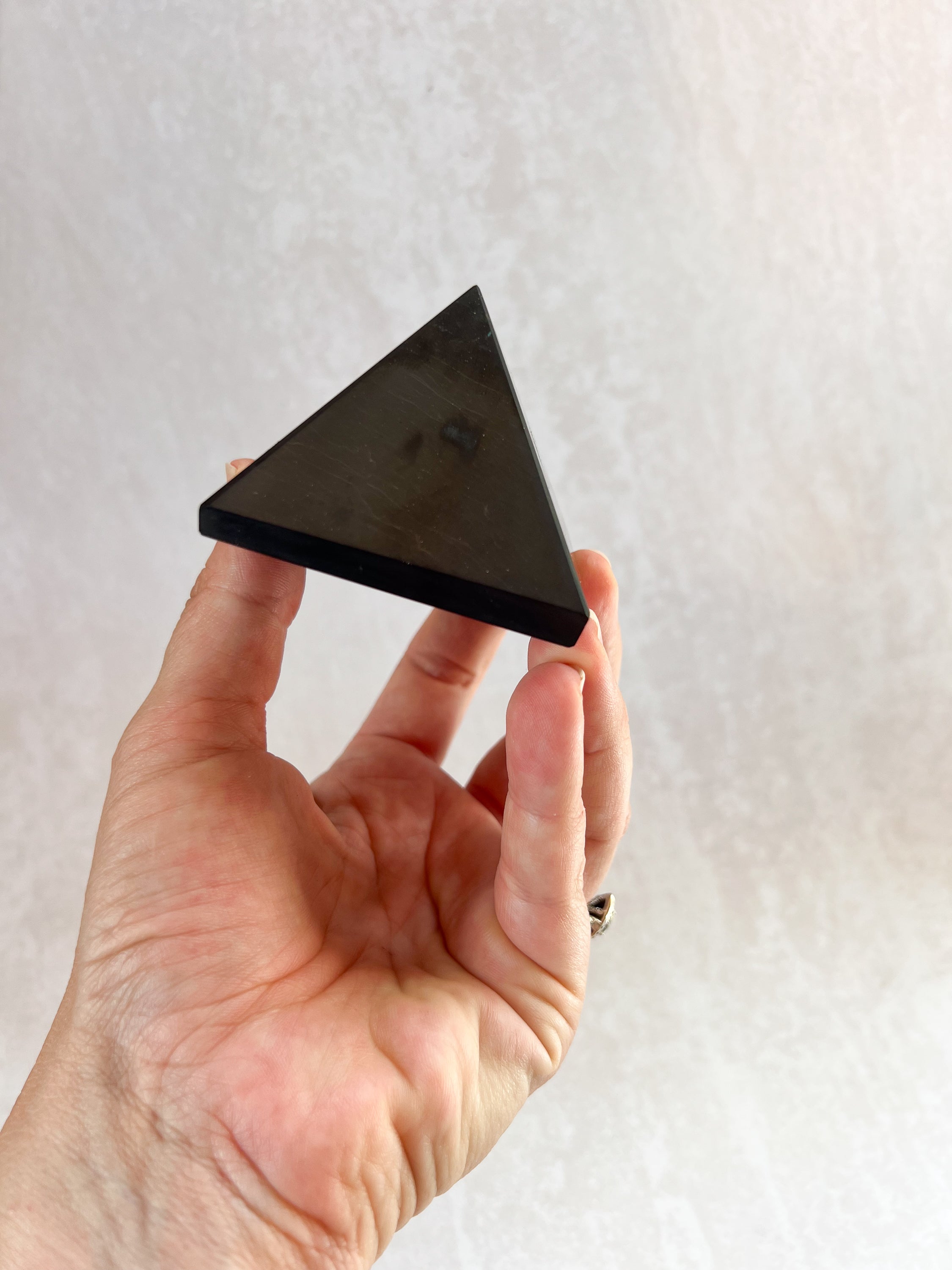 Shungite Crystal Pyramid #2 | The Stone of Purification & Protection