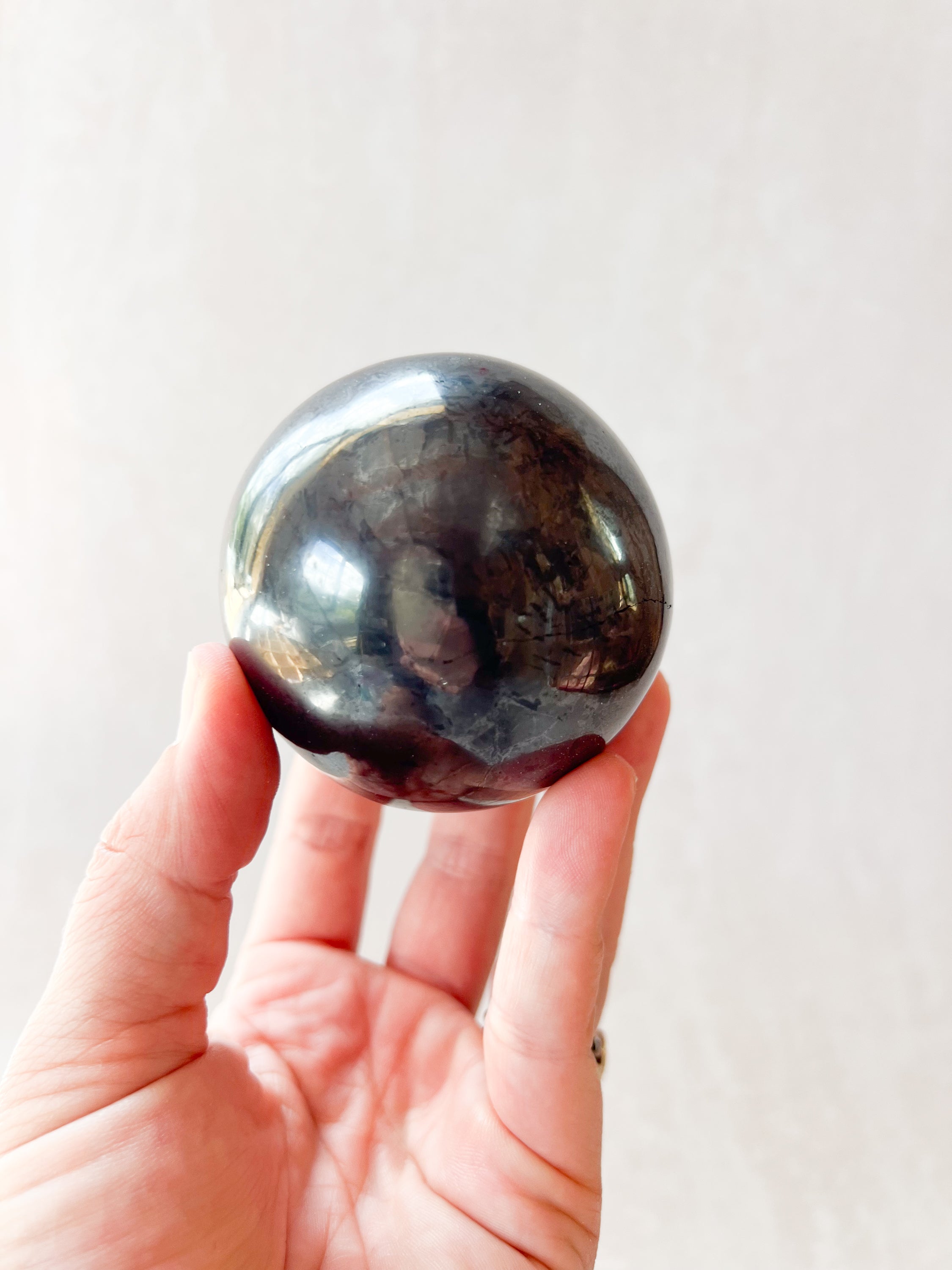 Shungite Crystal Sphere #2 | The Stone of Purification & Energetic Protection