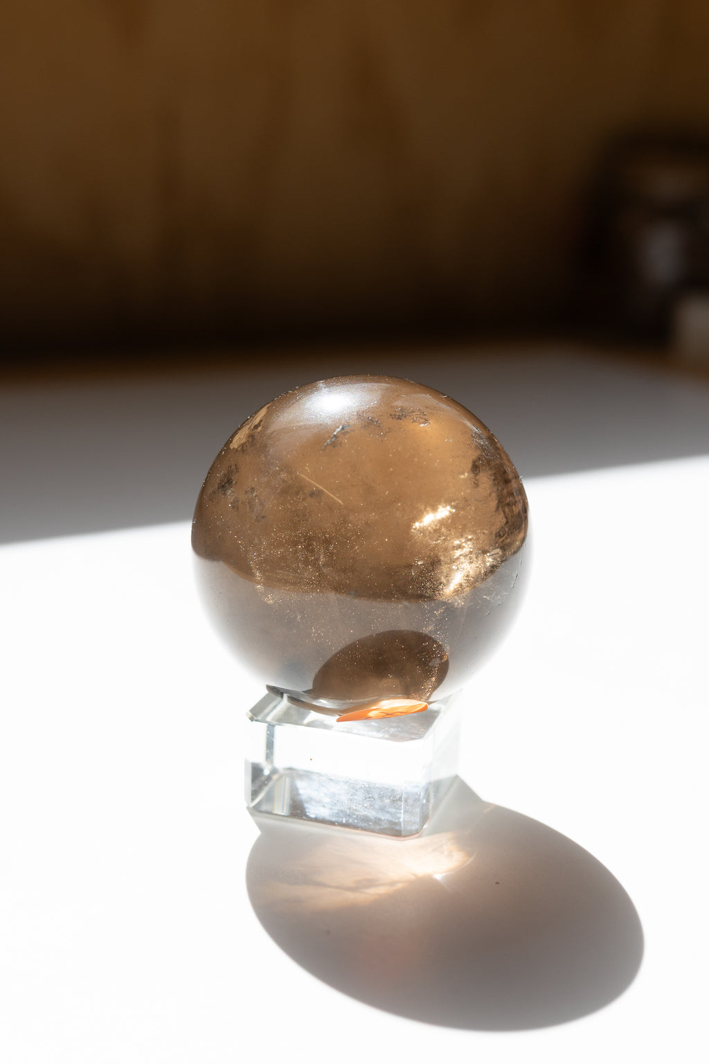 Smoky Quartz Crystal Sphere | Grounding • Protection • Release