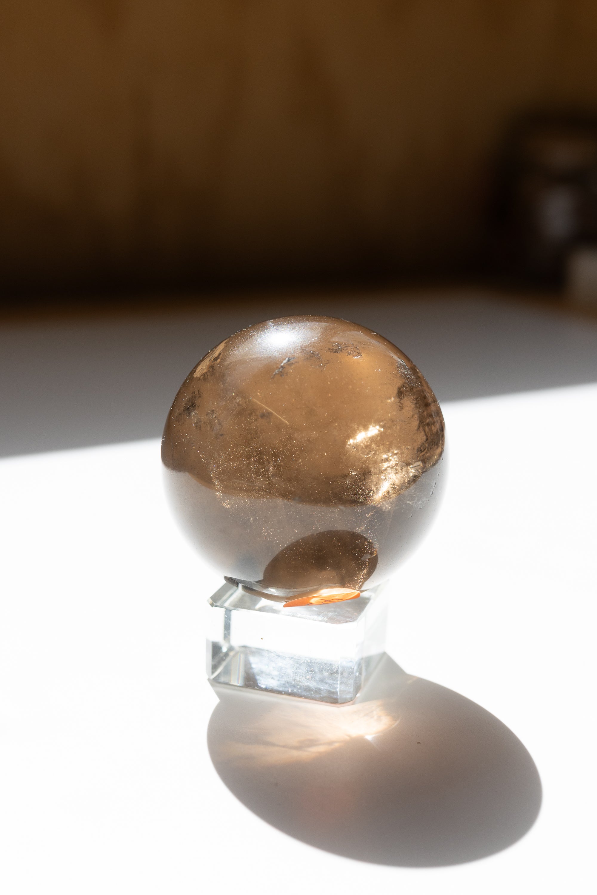 Smoky Quartz Crystal Sphere | Grounding • Protection • Release