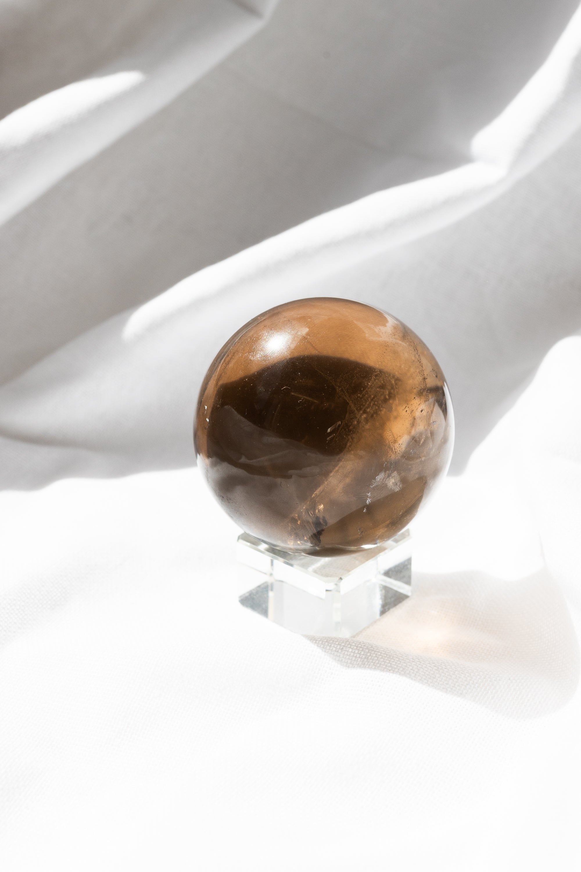 Smoky Quartz Crystal Sphere | Grounding • Protection • Release