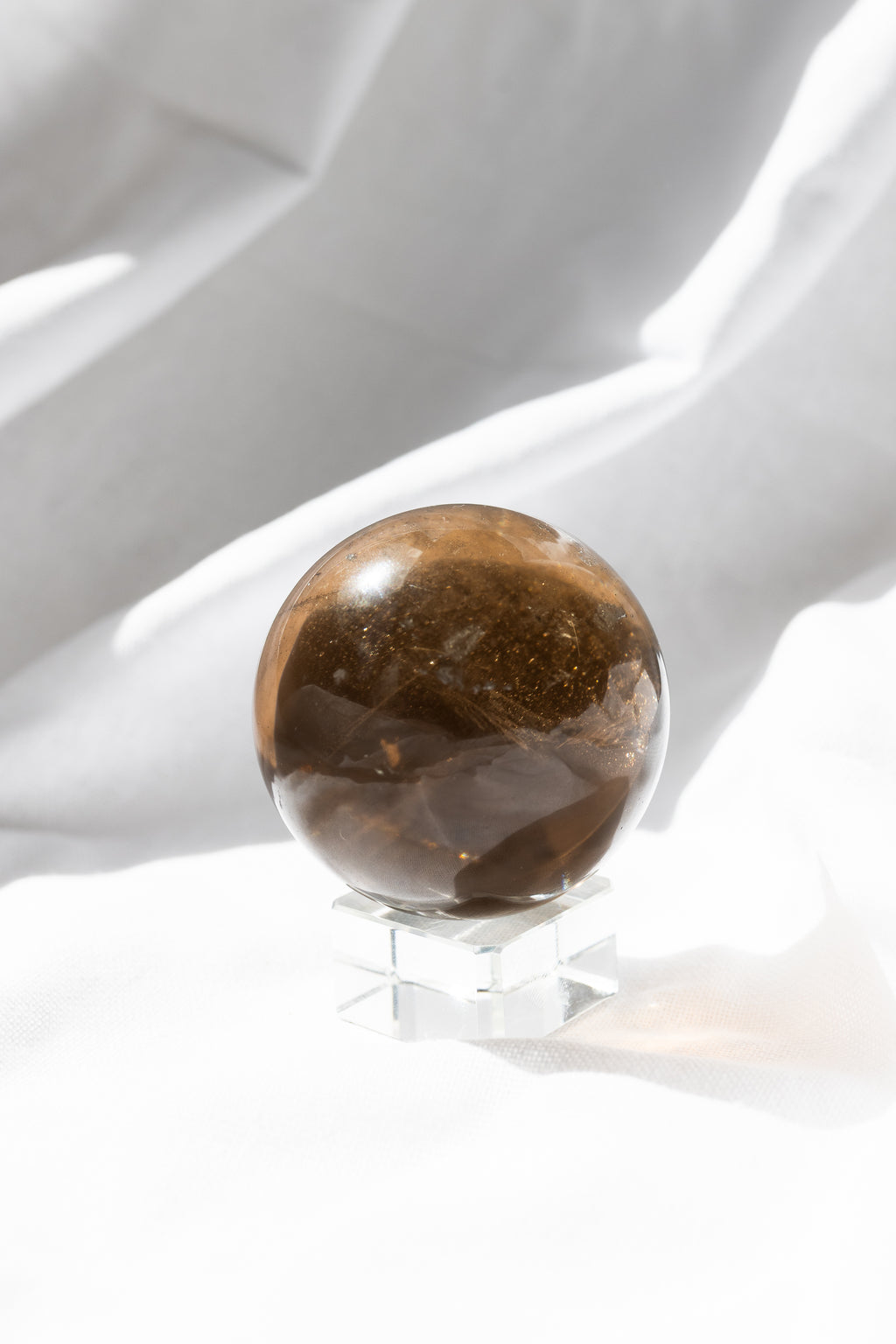 Smoky Quartz Crystal Sphere | Grounding • Protection • Release