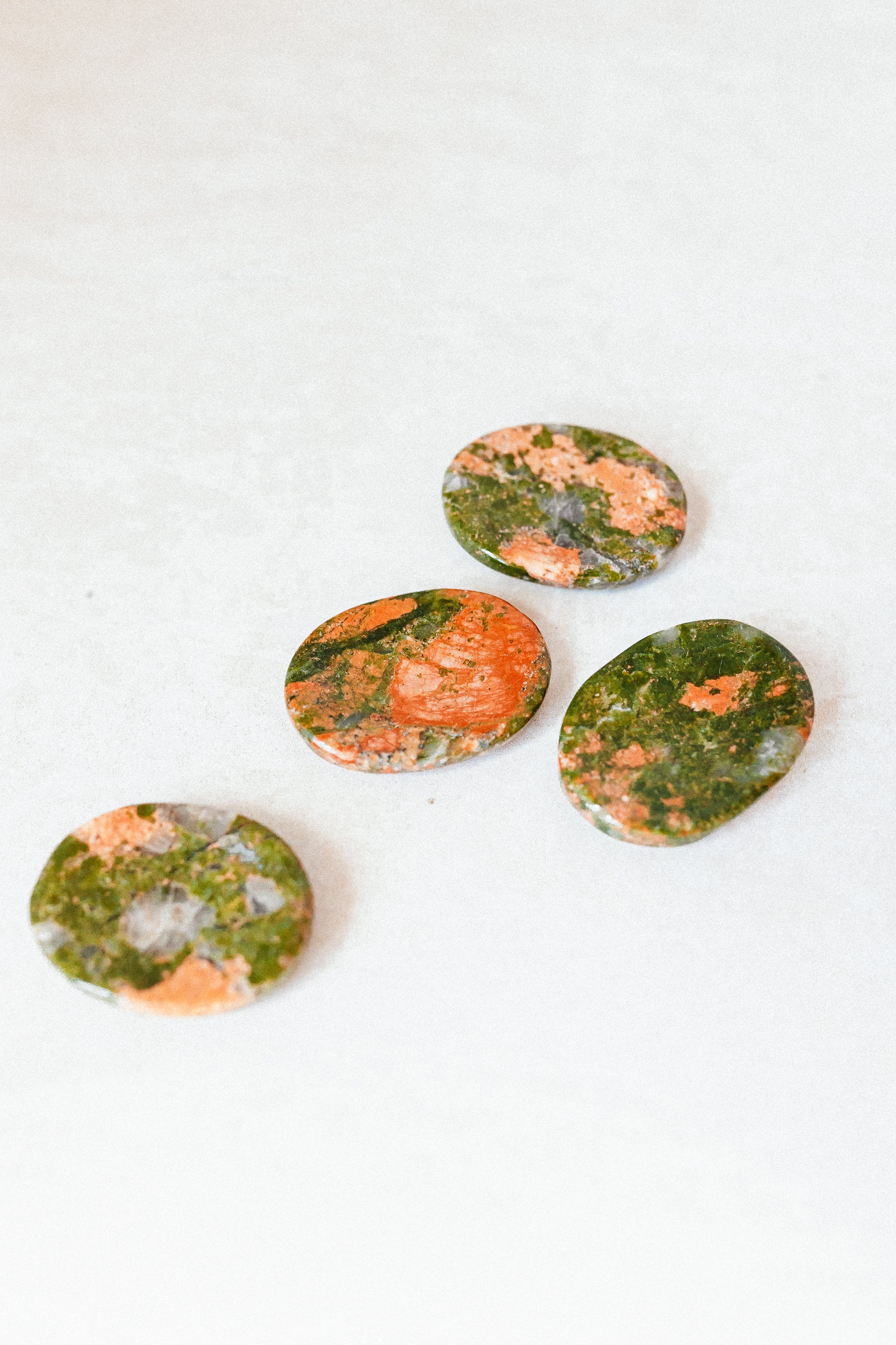 Unakite Crystal Worry Stone | The Stone of Heart-Centred Healing, Balance & Fertility
