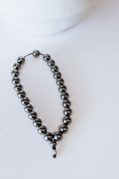 Crystal Worry Beads: Hematite