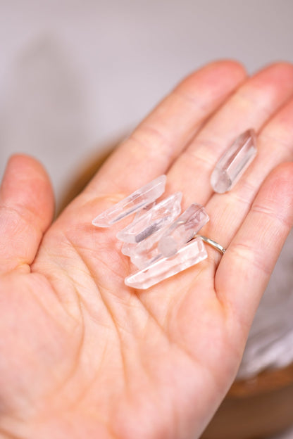 Clear Quartz Crystal XXS Points (For Grids) - Knight Inspired