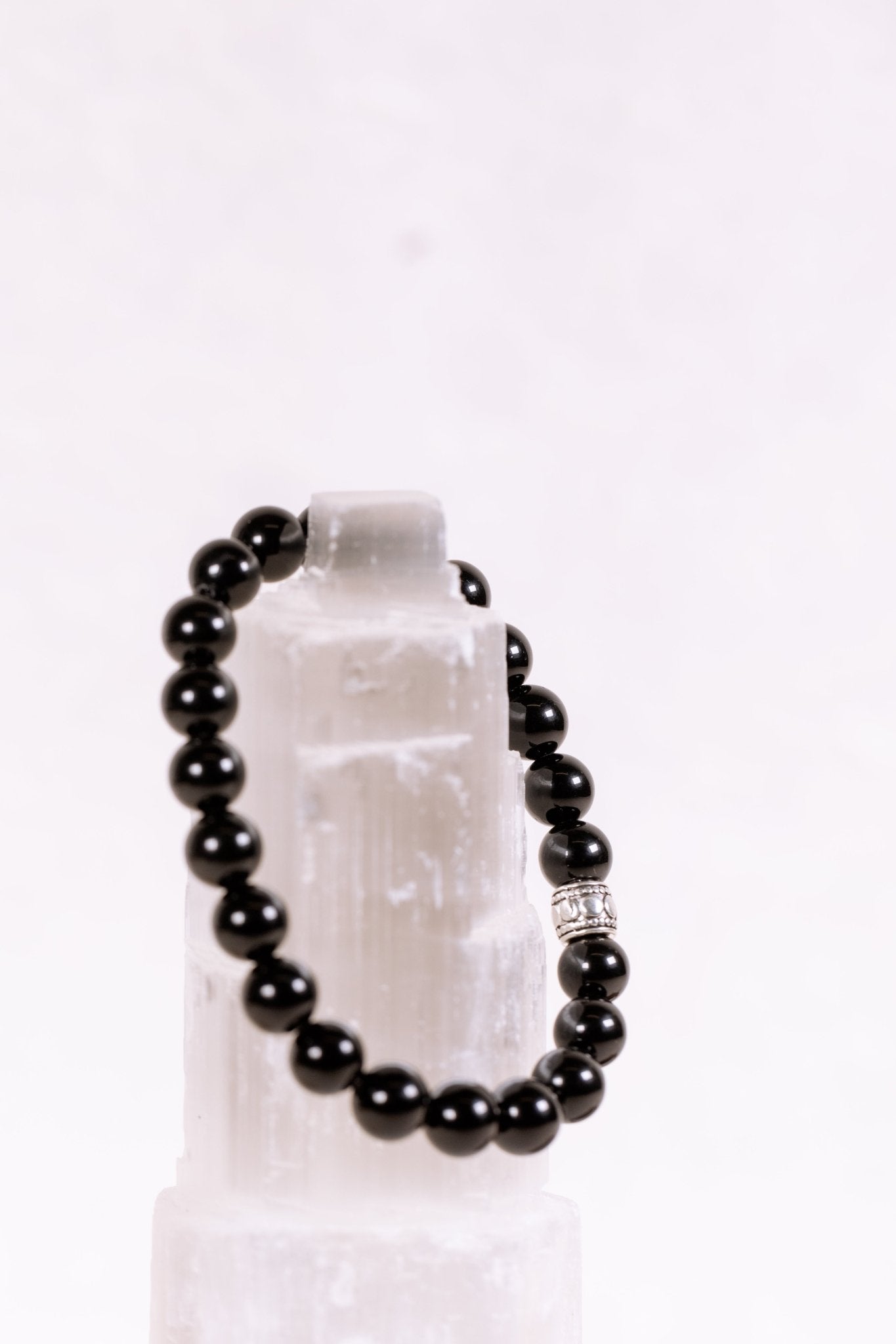 Crystal Bracelet: Black Obsidian - Knight Inspired