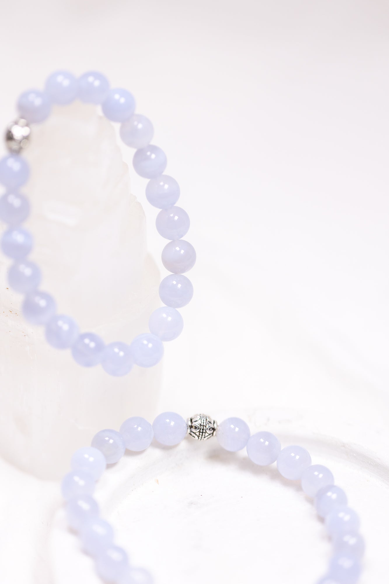 Crystal Bracelet: Blue Lace Agate - Knight Inspired