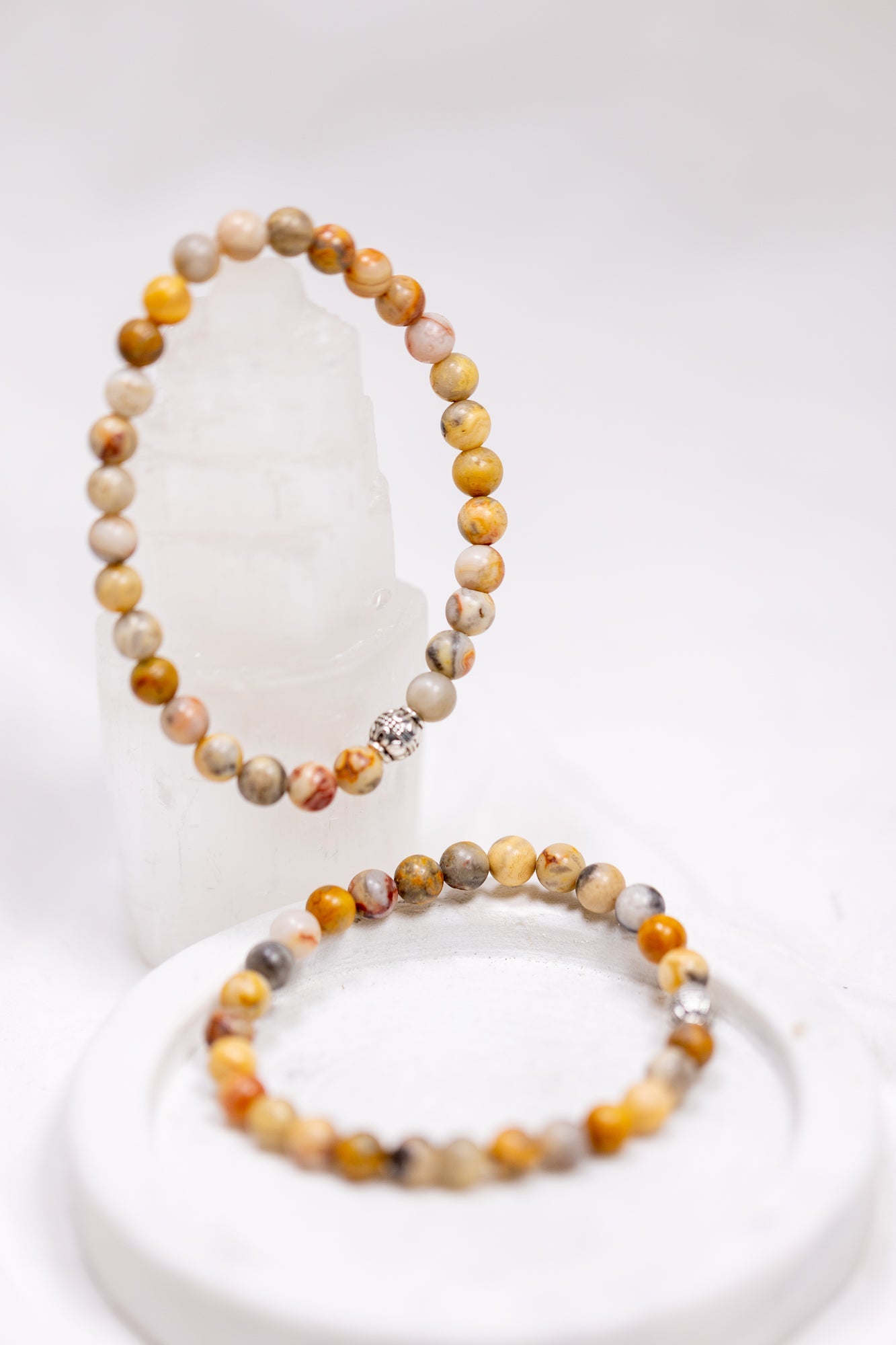 Crystal Bracelet: Crazy Lace Agate - Knight Inspired