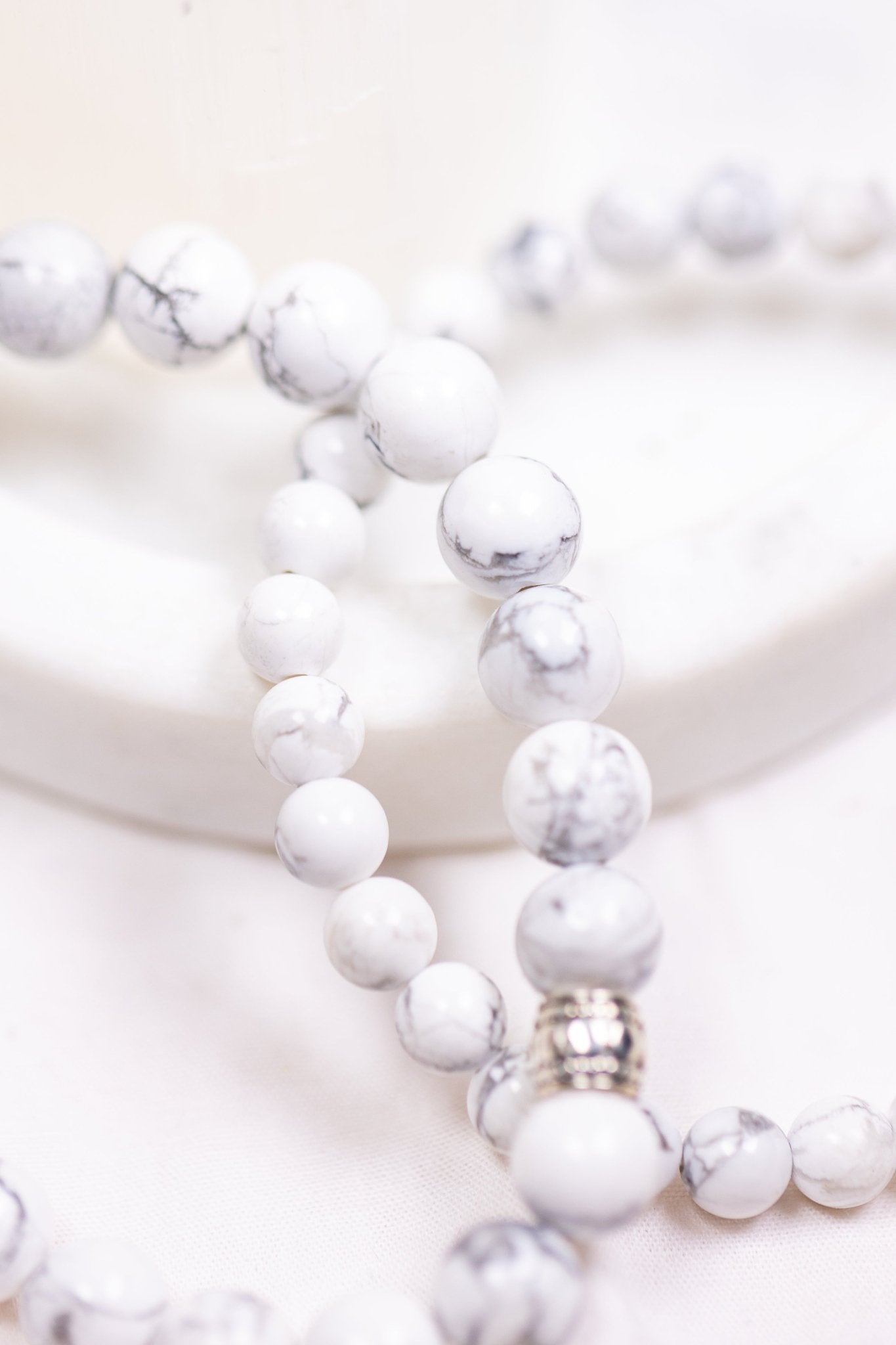 Crystal Bracelet: Howlite - Knight Inspired