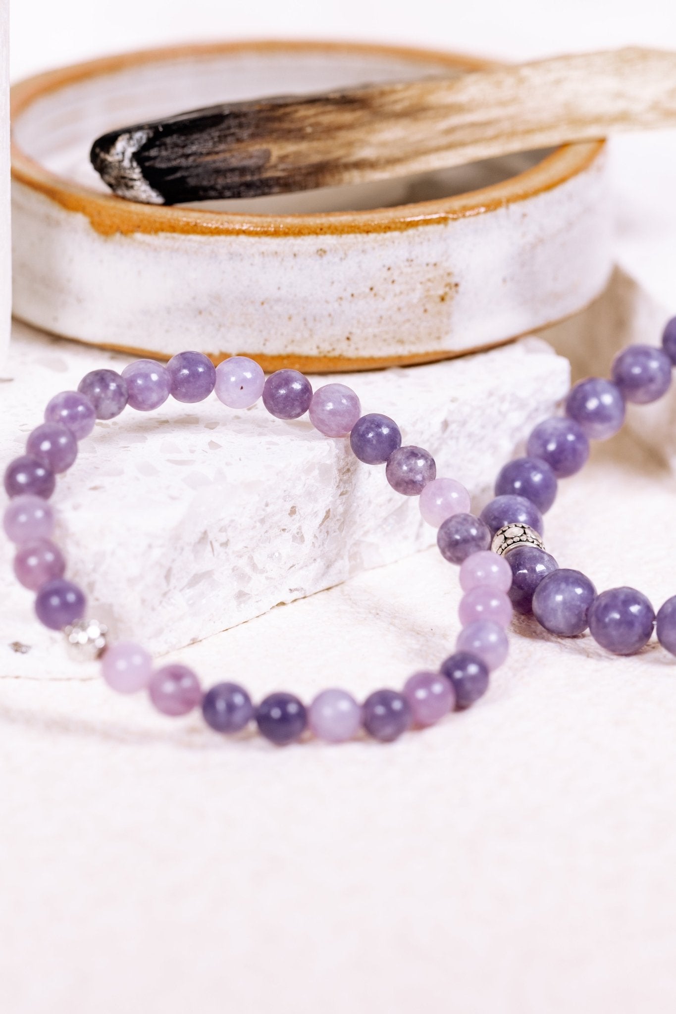 Crystal Bracelet: Lepidolite - Knight Inspired