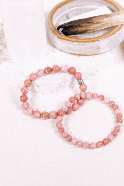 Crystal Bracelet: Pink Thulite - Knight Inspired