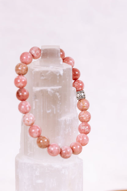 Crystal Bracelet: Pink Thulite - Knight Inspired