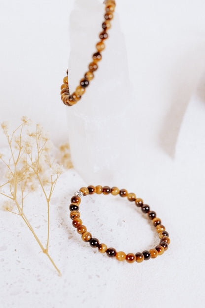 Crystal Bracelet: Tiger's Eye - Knight Inspired