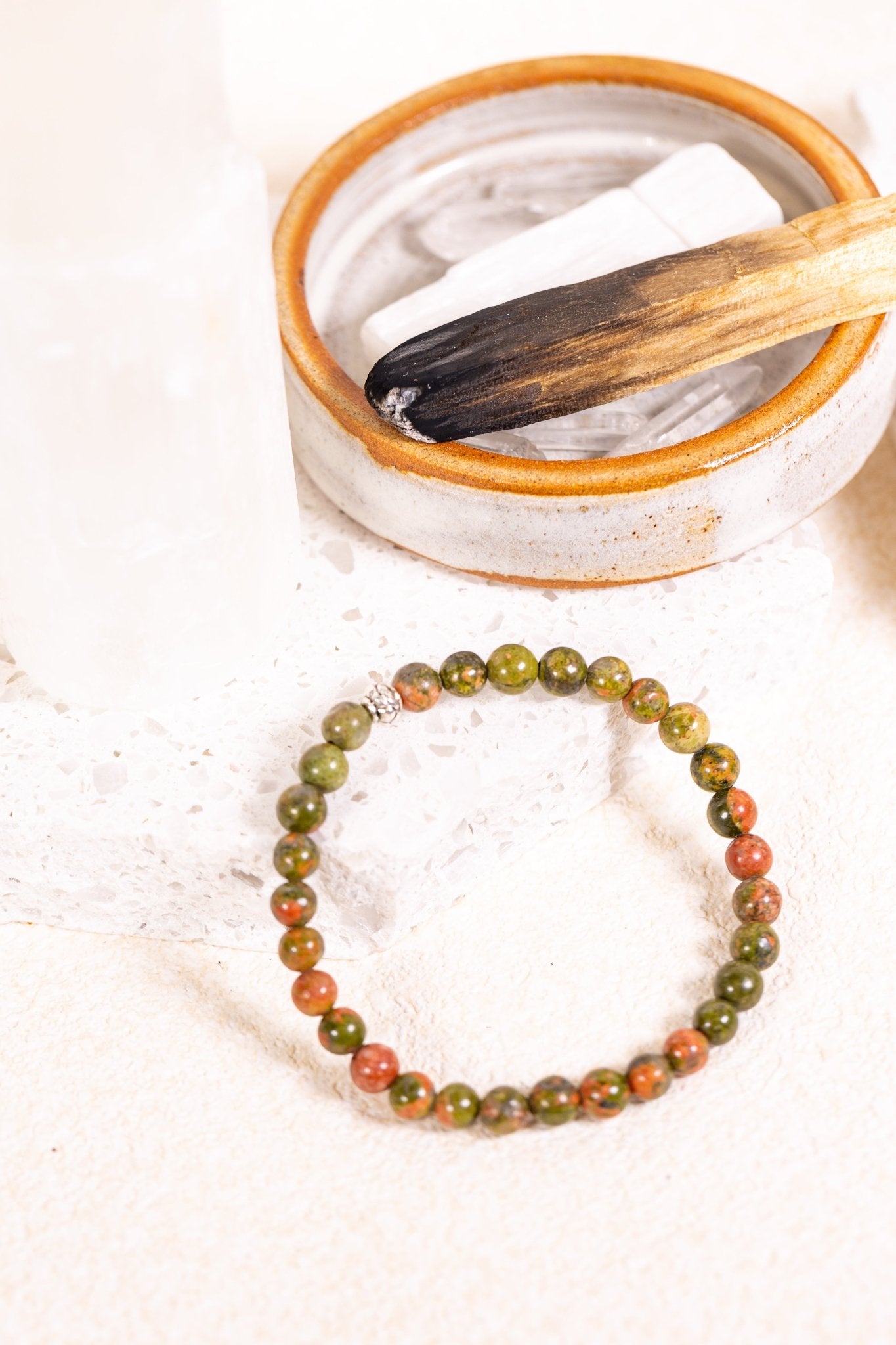 Crystal Bracelet: Unakite - Knight Inspired