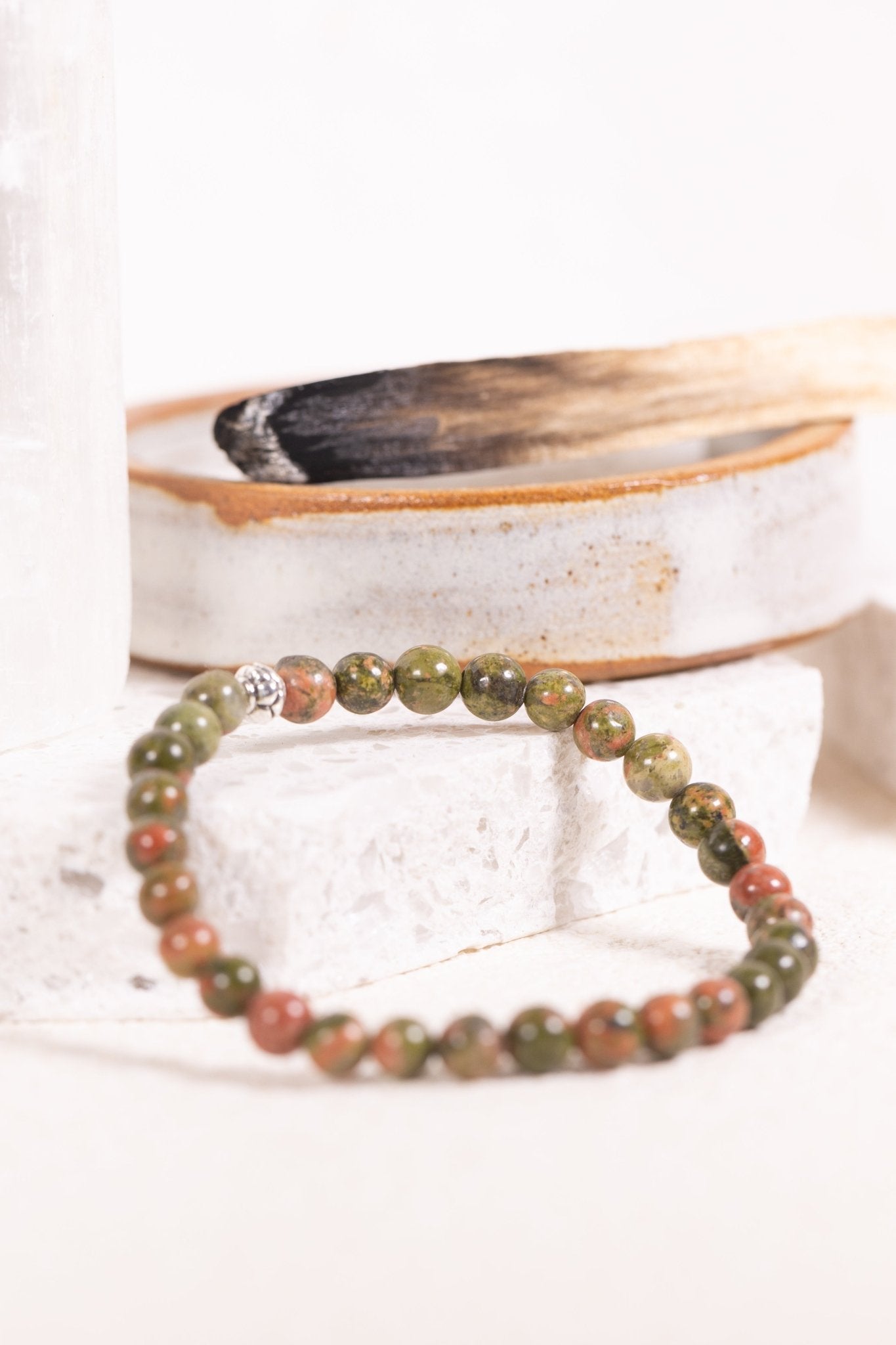 Crystal Bracelet: Unakite - Knight Inspired