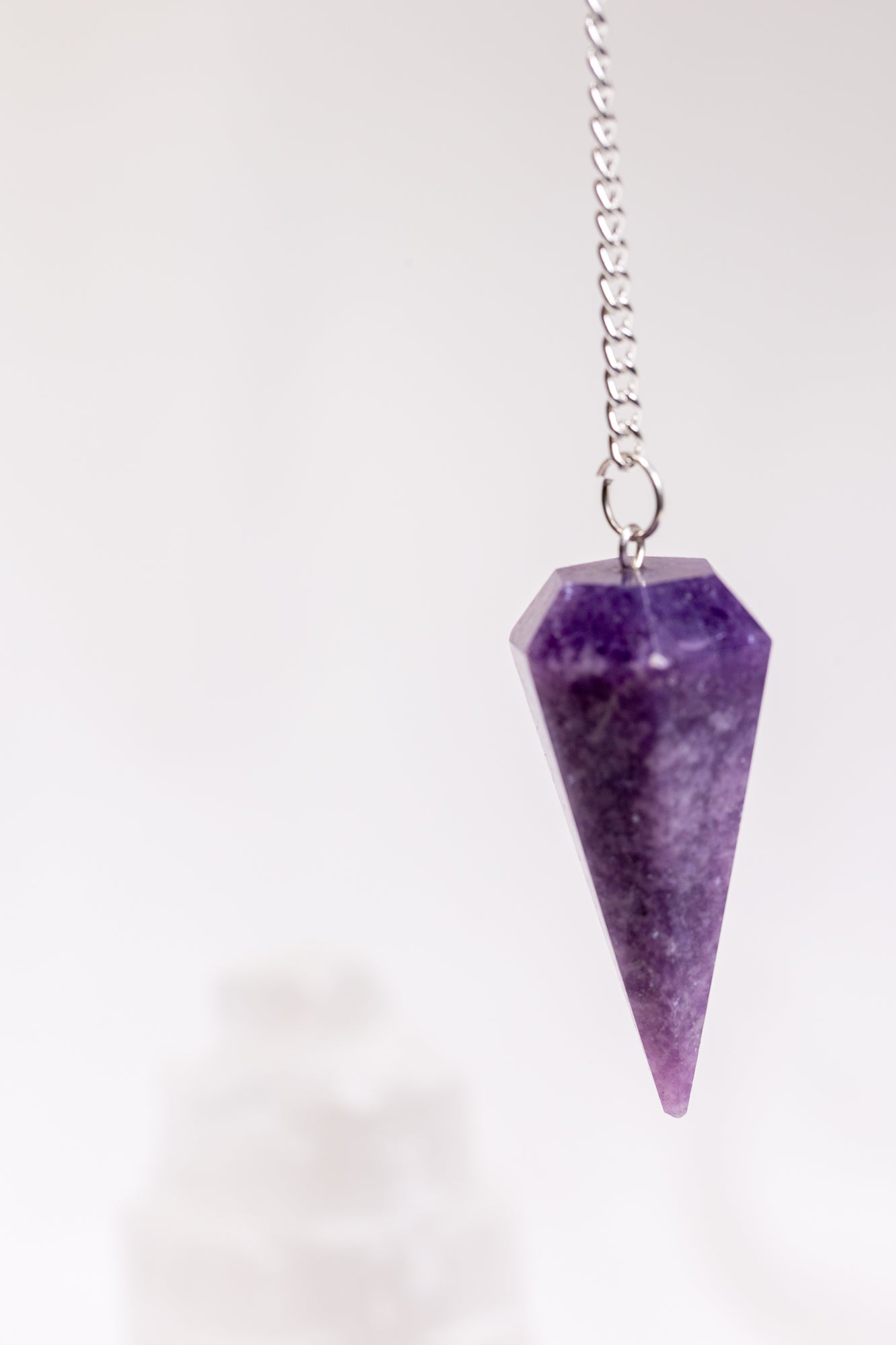 Crystal Pendulum: Lepidolite - Knight Inspired