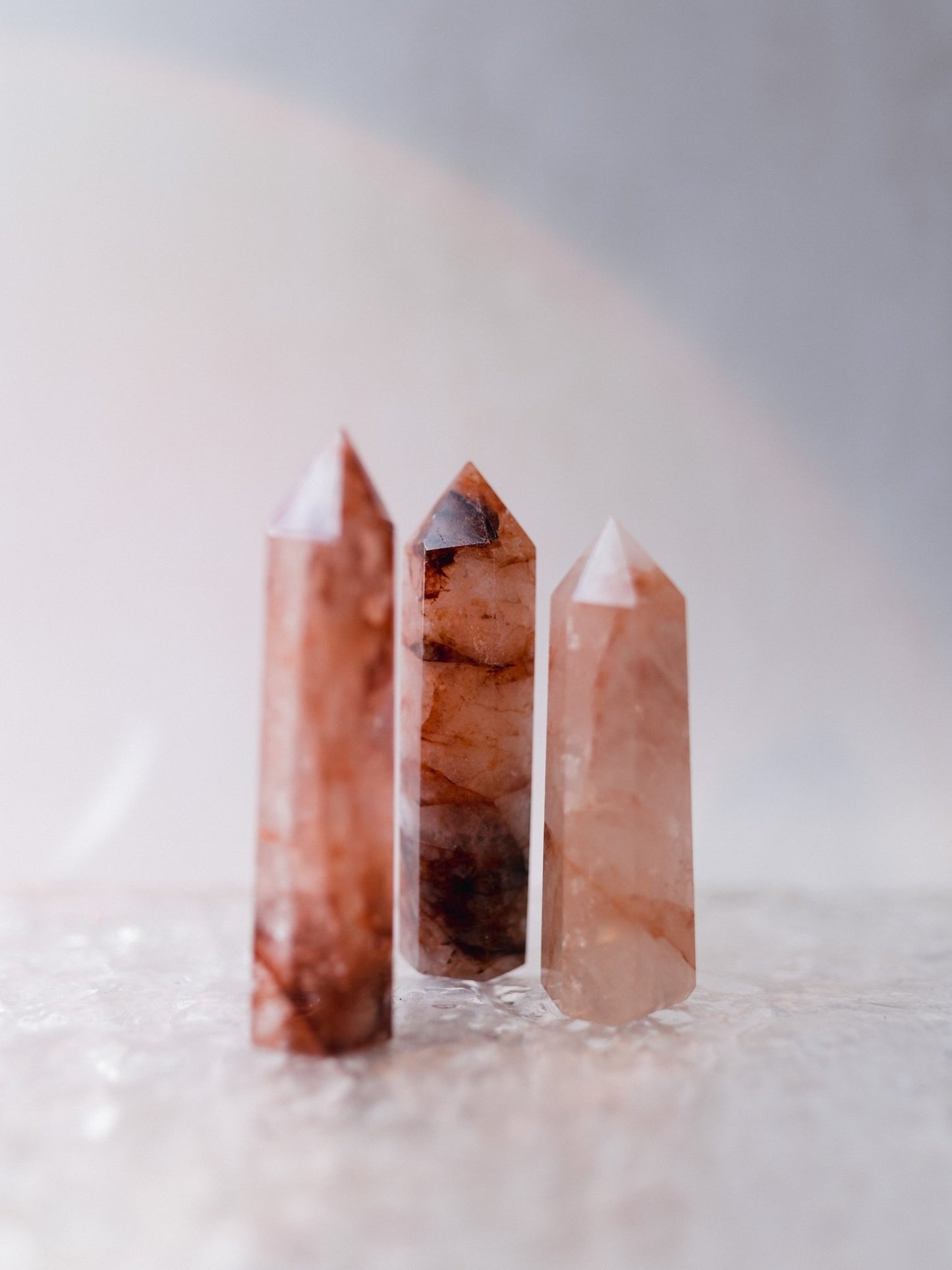 Fire Quartz Crystal Point - Knight Inspired