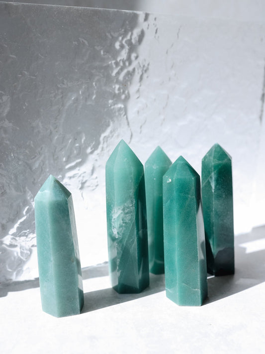 Green Aventurine Crystal Point - Knight Inspired