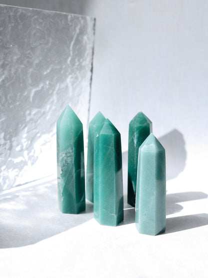 Green Aventurine Crystal Point - Knight Inspired