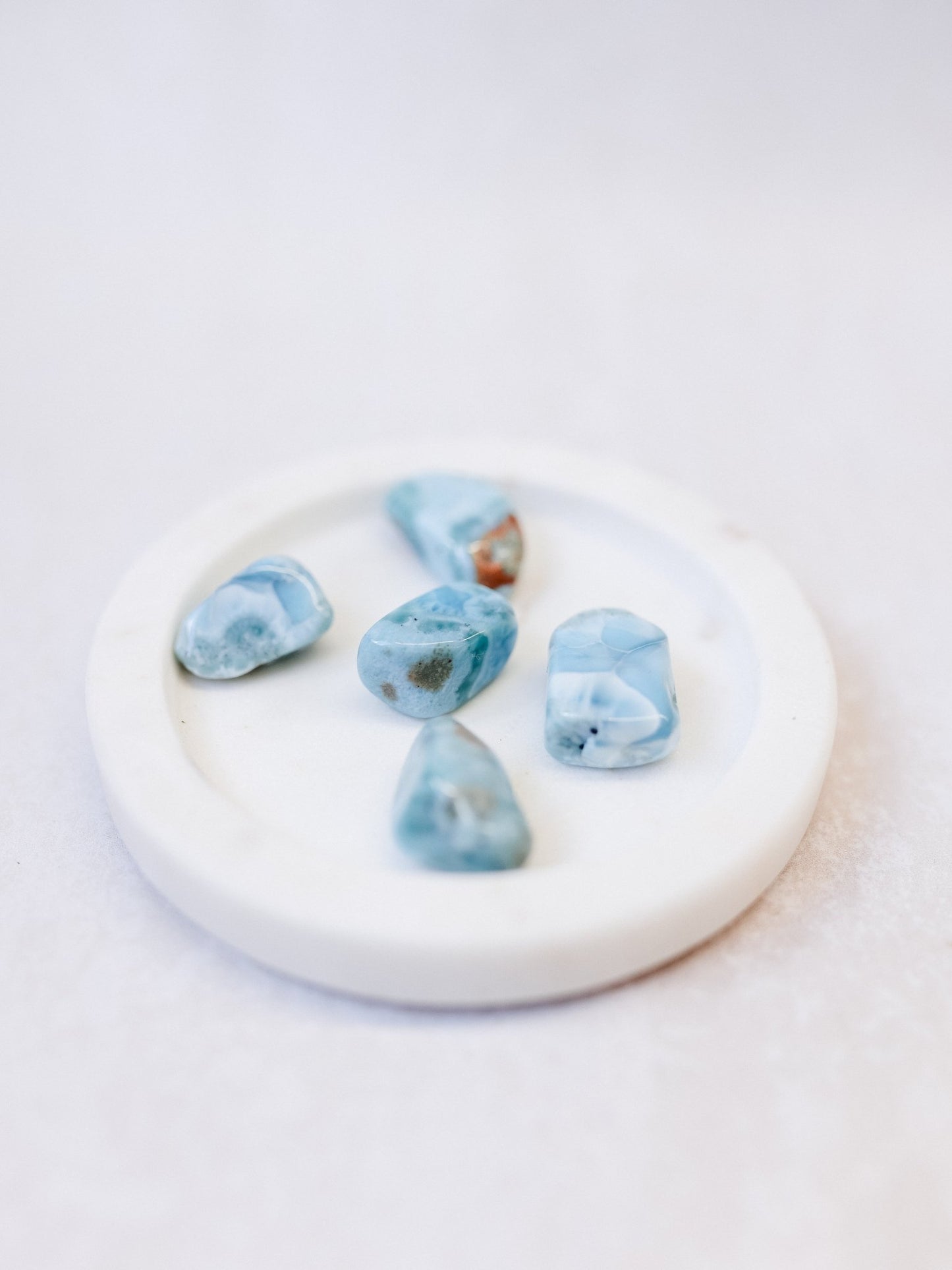 Larimar Crystal Tumble Stone - Knight Inspired