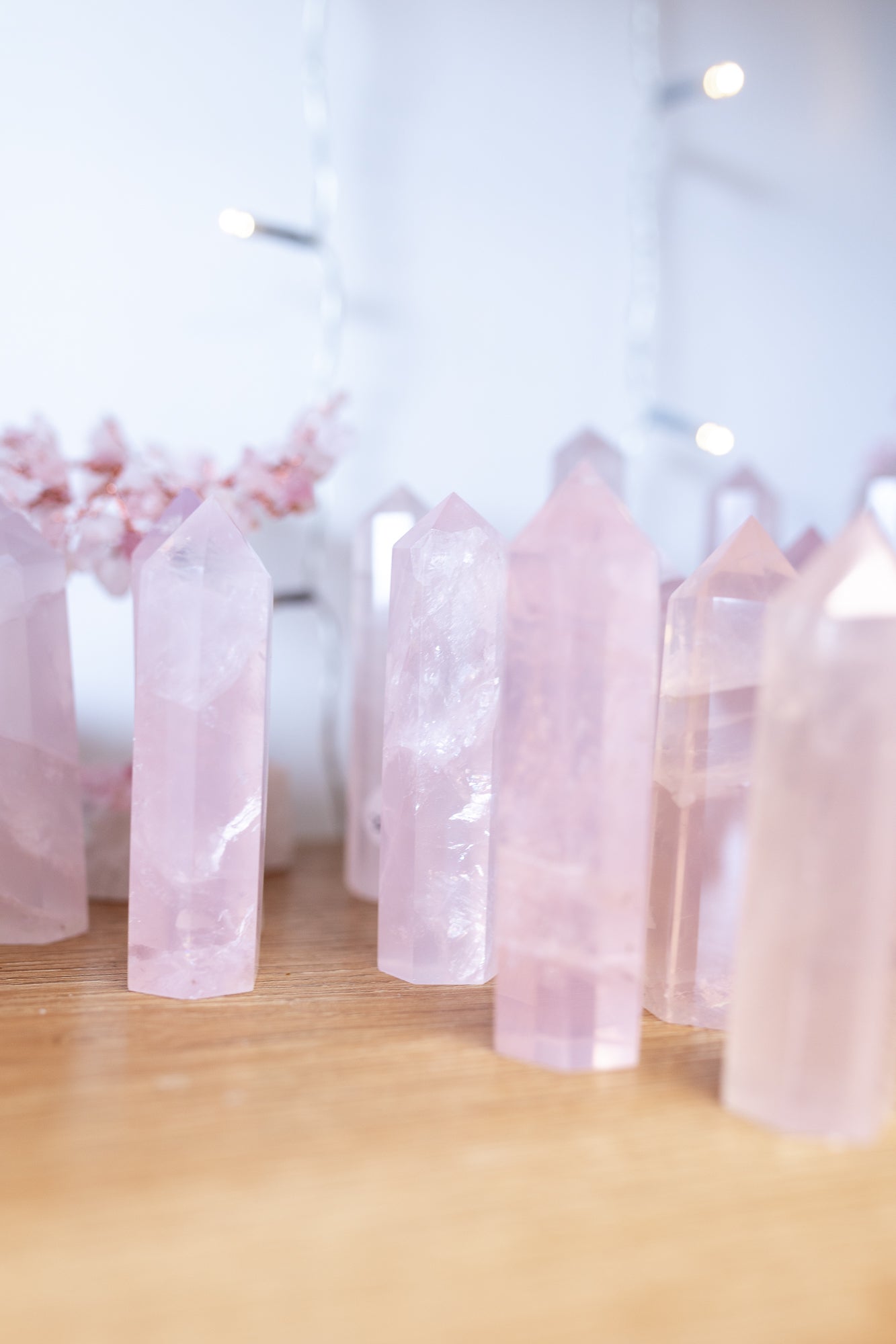 Rose Quartz Crystal Polished Point - Knight Inspired