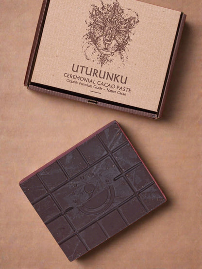 UTURUNKU (JAGUAR) CEREMONIAL CACAO PASTE BLOCK - 500G - Knight Inspired