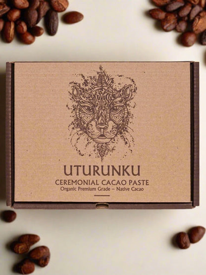 UTURUNKU (JAGUAR) CEREMONIAL CACAO PASTE BLOCK - 500G - Knight Inspired